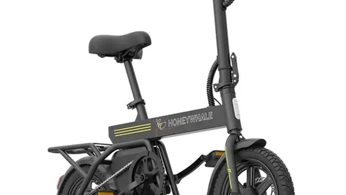 Bicicleta elétrica dobrável urbana Honeywhale